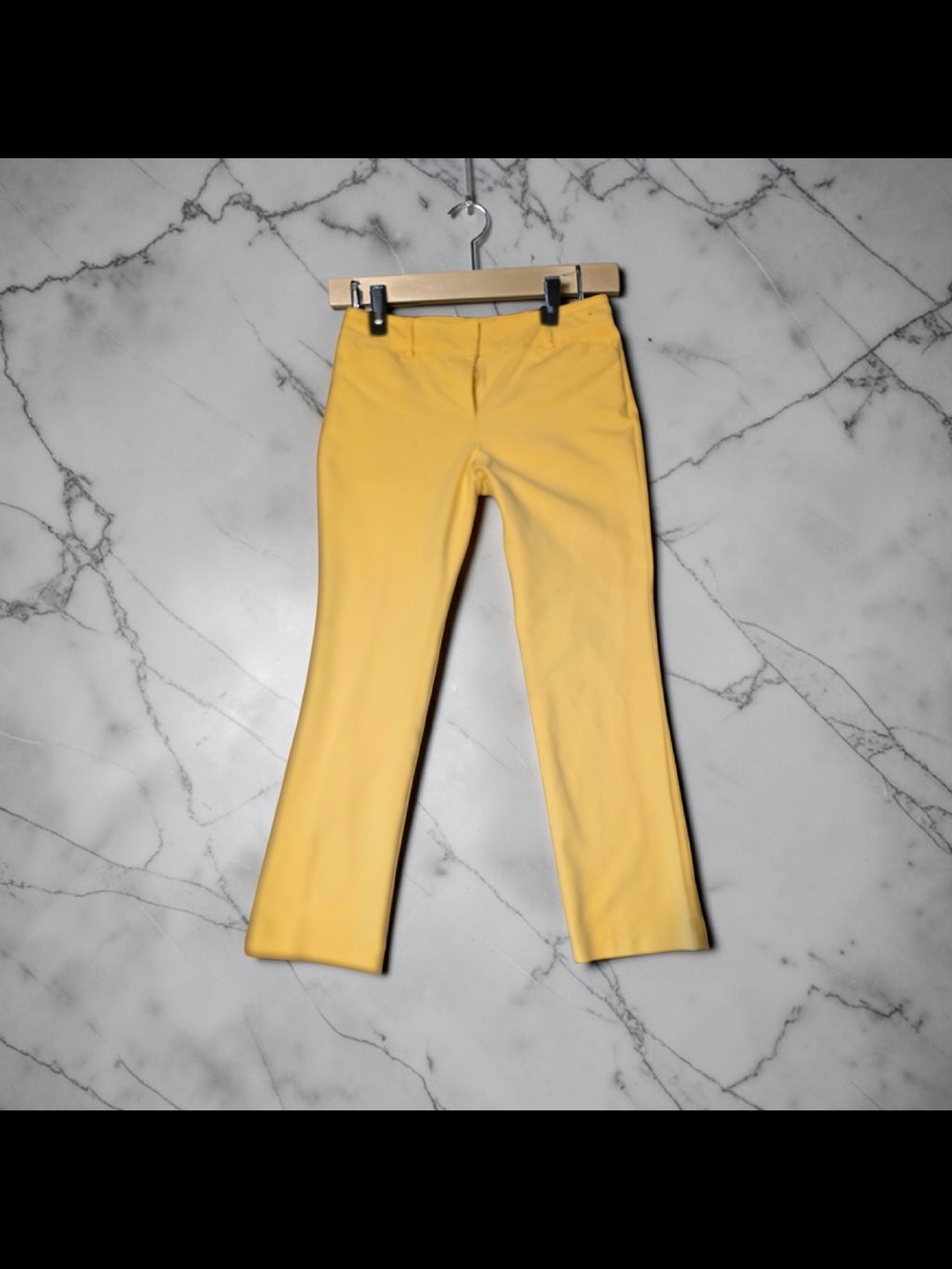 7th Avenue New York City Bright Yellow Dress Pants‎ Sunny Summer Trousers